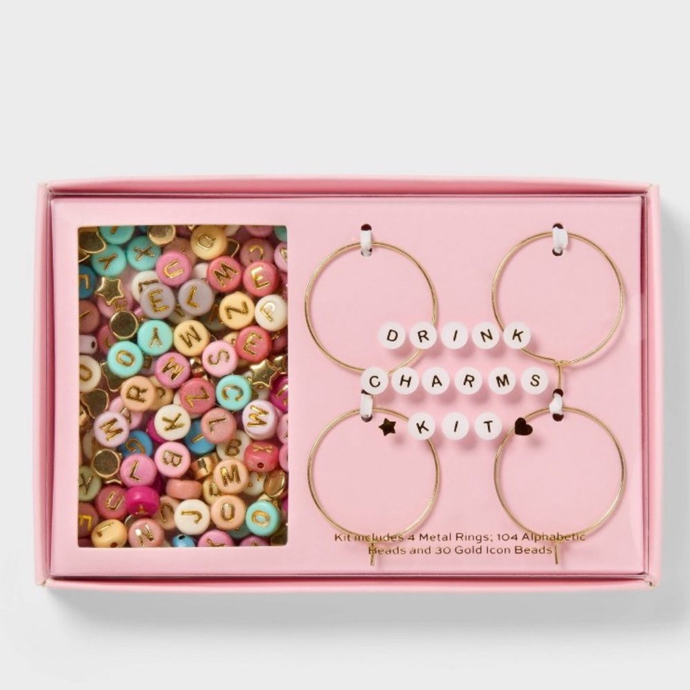 NEW 4ct Valentine's Day Customizable Bead Drink
Marker Kit - Spritz girls night